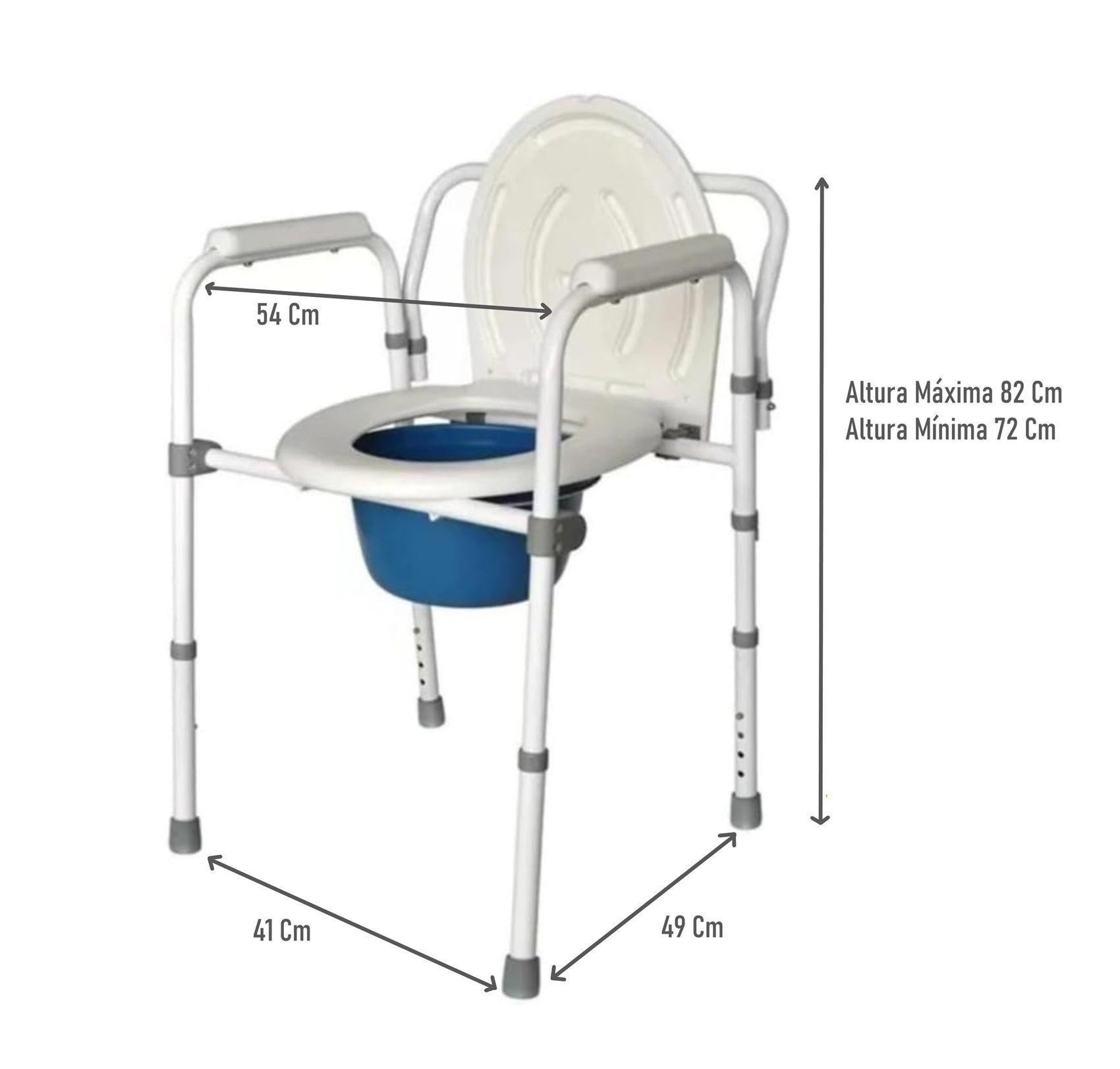 Baño Wc Plegable Inodoro Portátil Altura Regulable Oneder-1