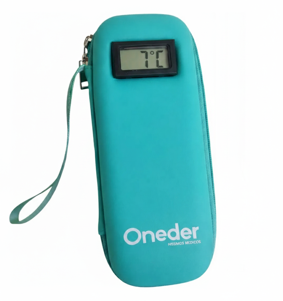 Bolso Estuche De Viaje Cooler Porta Insulina Diabéticos Verde-0