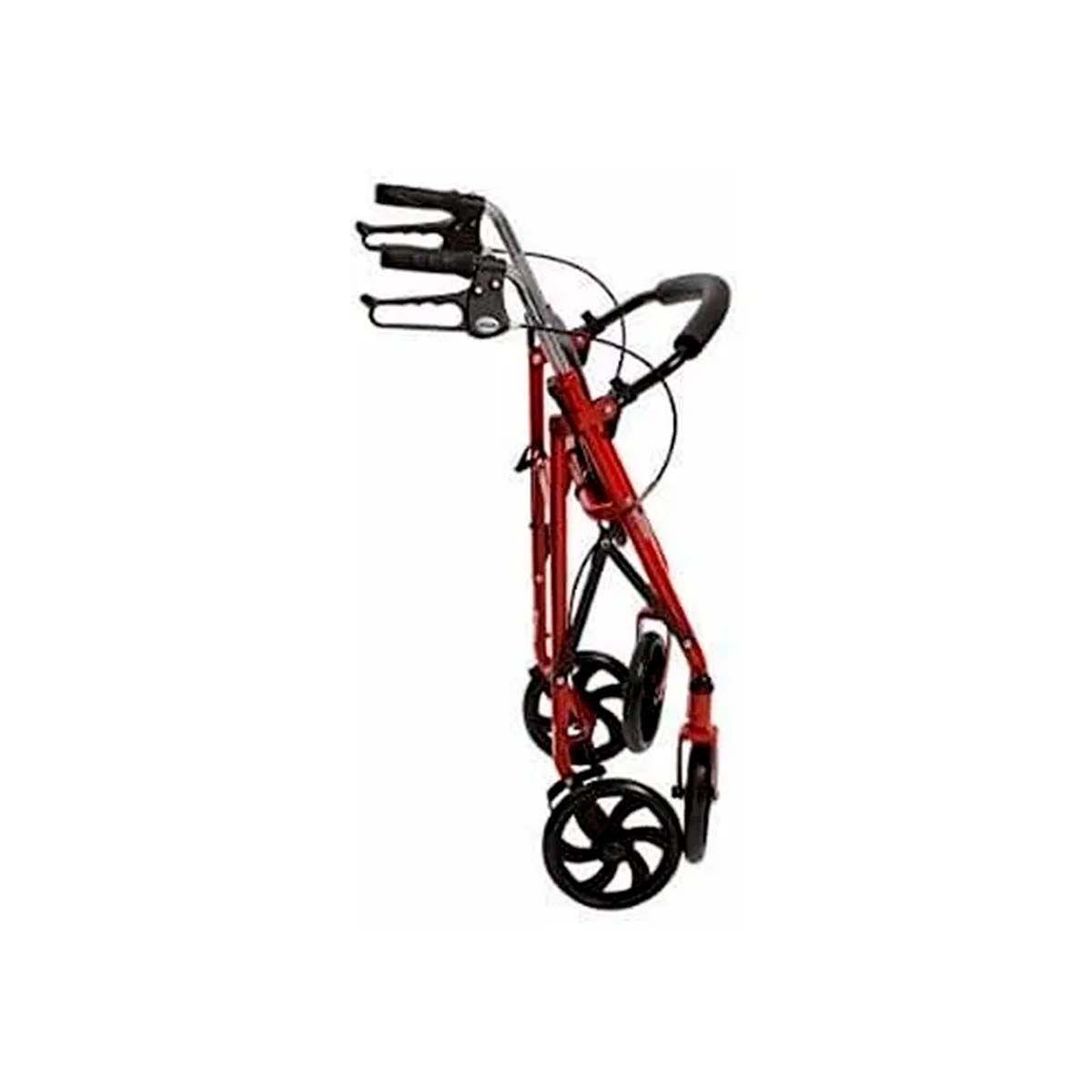 Andador Ortopédico Plegable 4 Ruedas Con Asiento Y Canasto-1