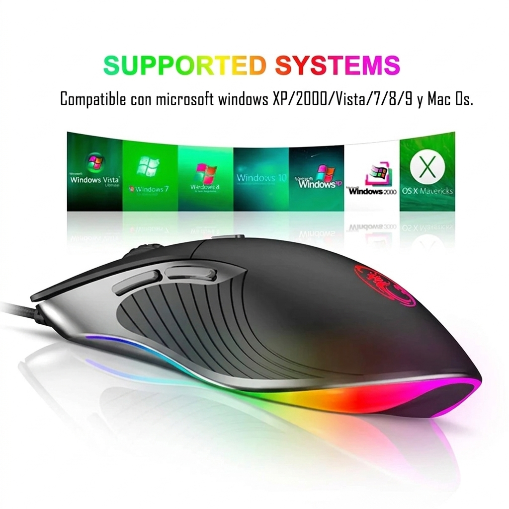 Mouse Gamer Premium Imice X6 6400 Dpi Retroiluminado-5
