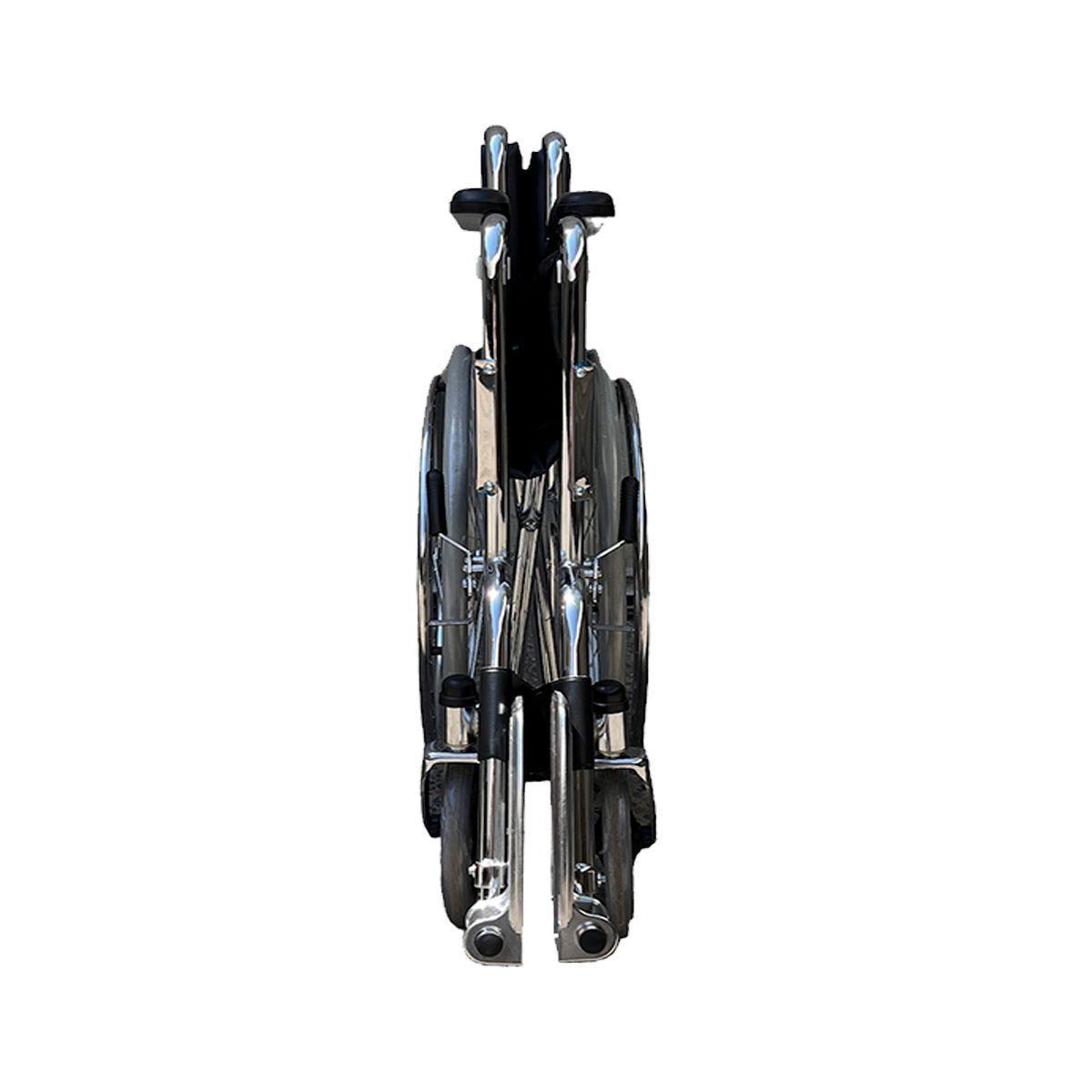 Silla De Ruedas, Ruedas Macizas, Plegable Cromada Oneder-5