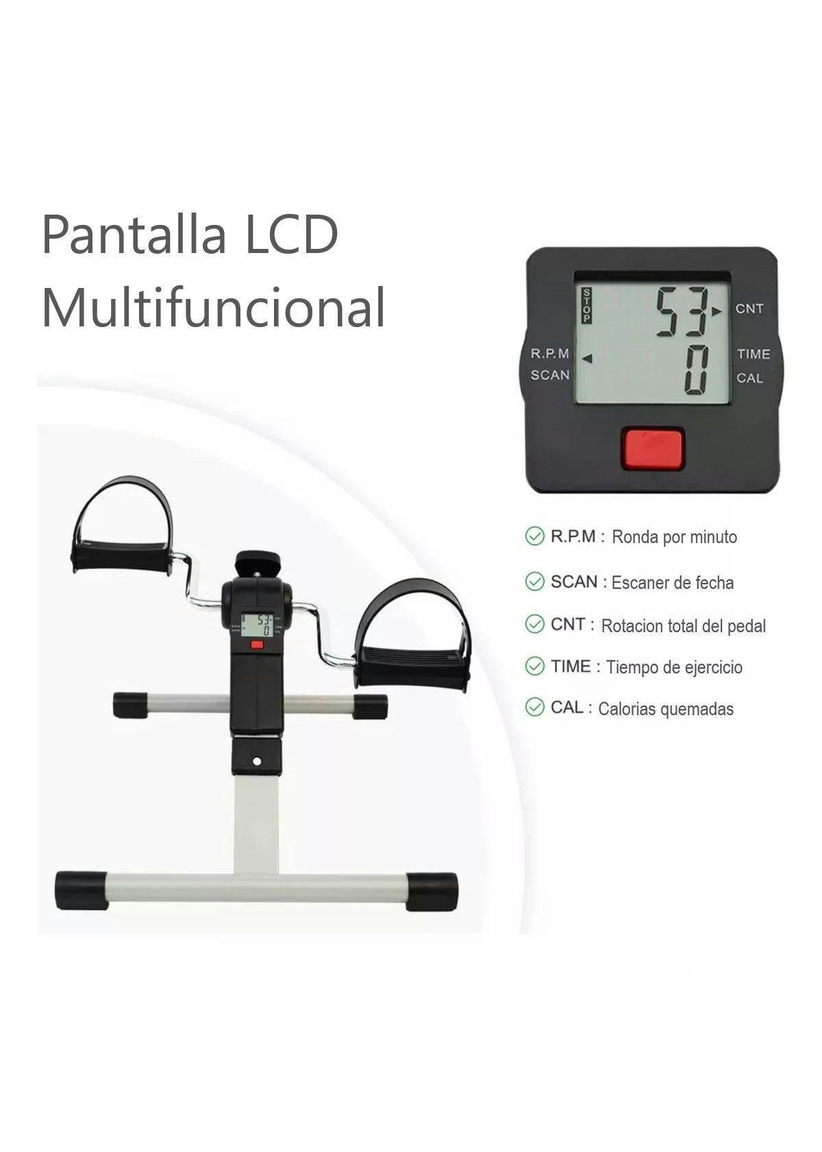 Pedalera De Ejercicio Pantalla Lcd Ejercitador Plegable-4