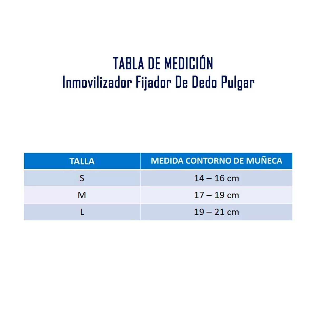 Inmovilizador Fijador De Dedo Pulgar Talla S Izquierda-2