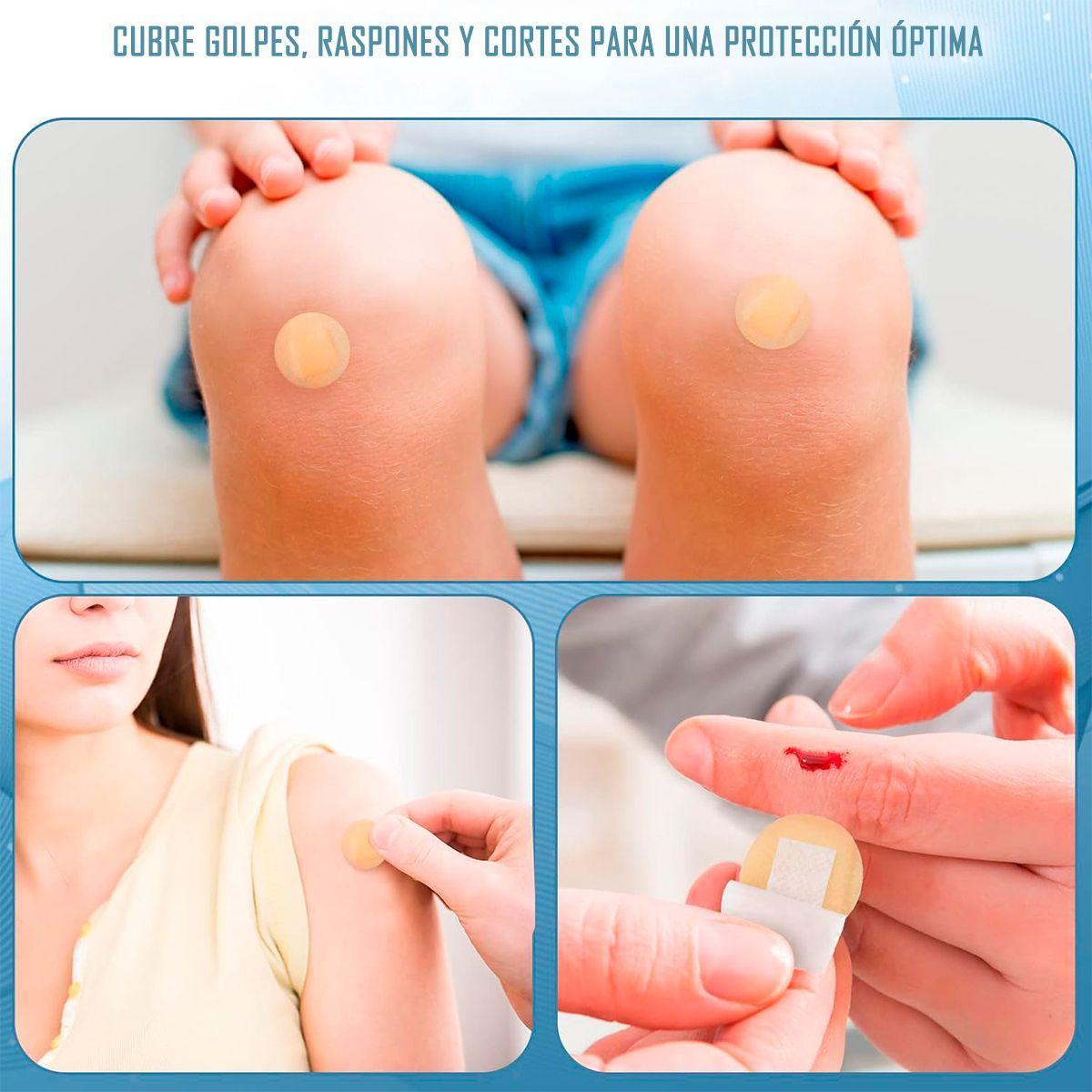 Parche Curita Redondo Venda Adhesiva Cranberry-100 Unds-3