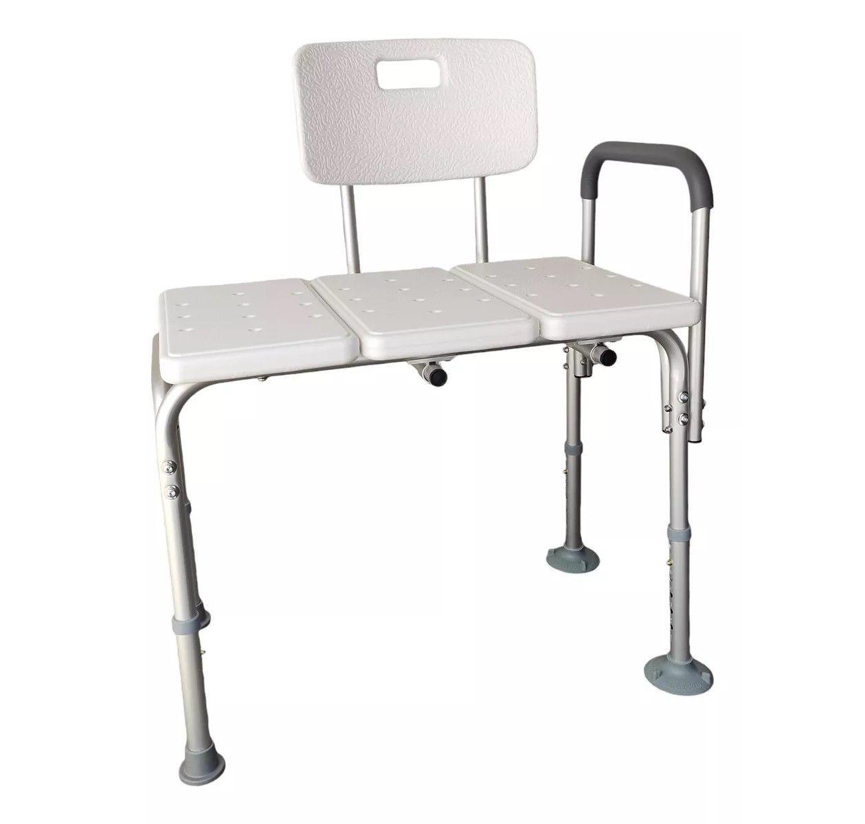 Silla Piso De Ducha Aluminio Para Transferencia Baño Tina-5