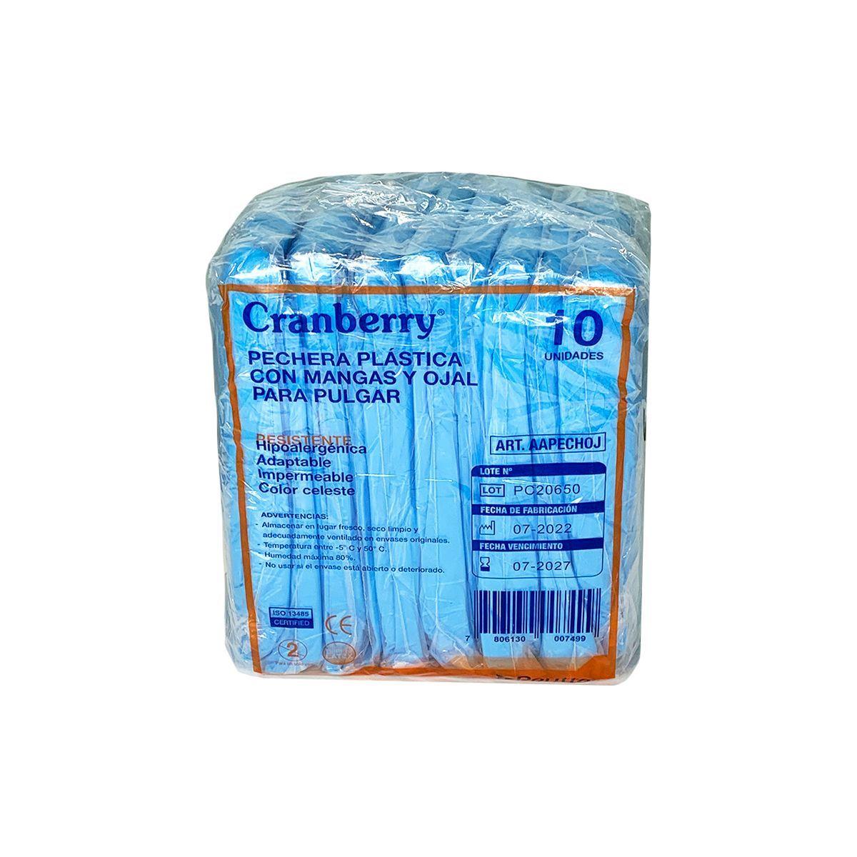 Pecheras Plásticas Con Mangas Y Ojal Para Pulgar 10 Unidades-1