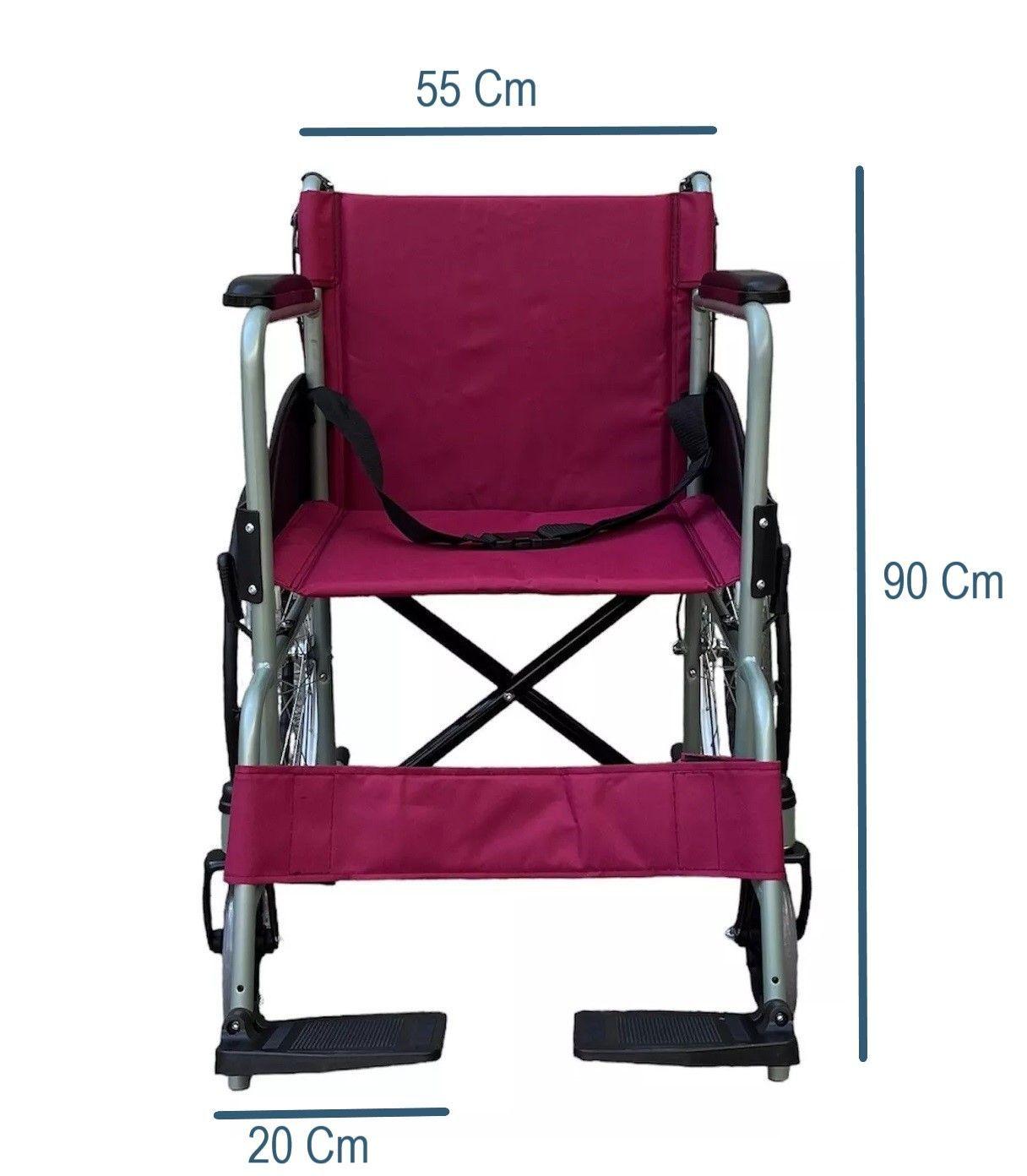 Silla De Ruedas, Ruedas Macizas, Plegable Doble Freno Oneder-2