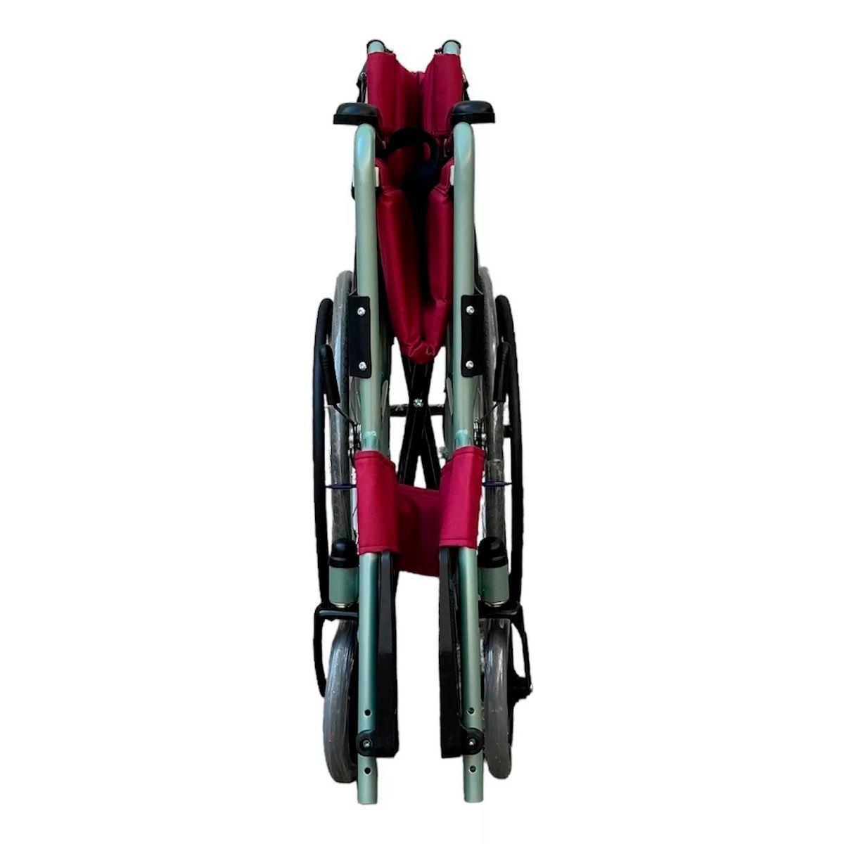 Silla De Ruedas, Ruedas Macizas, Plegable Doble Freno Oneder-3