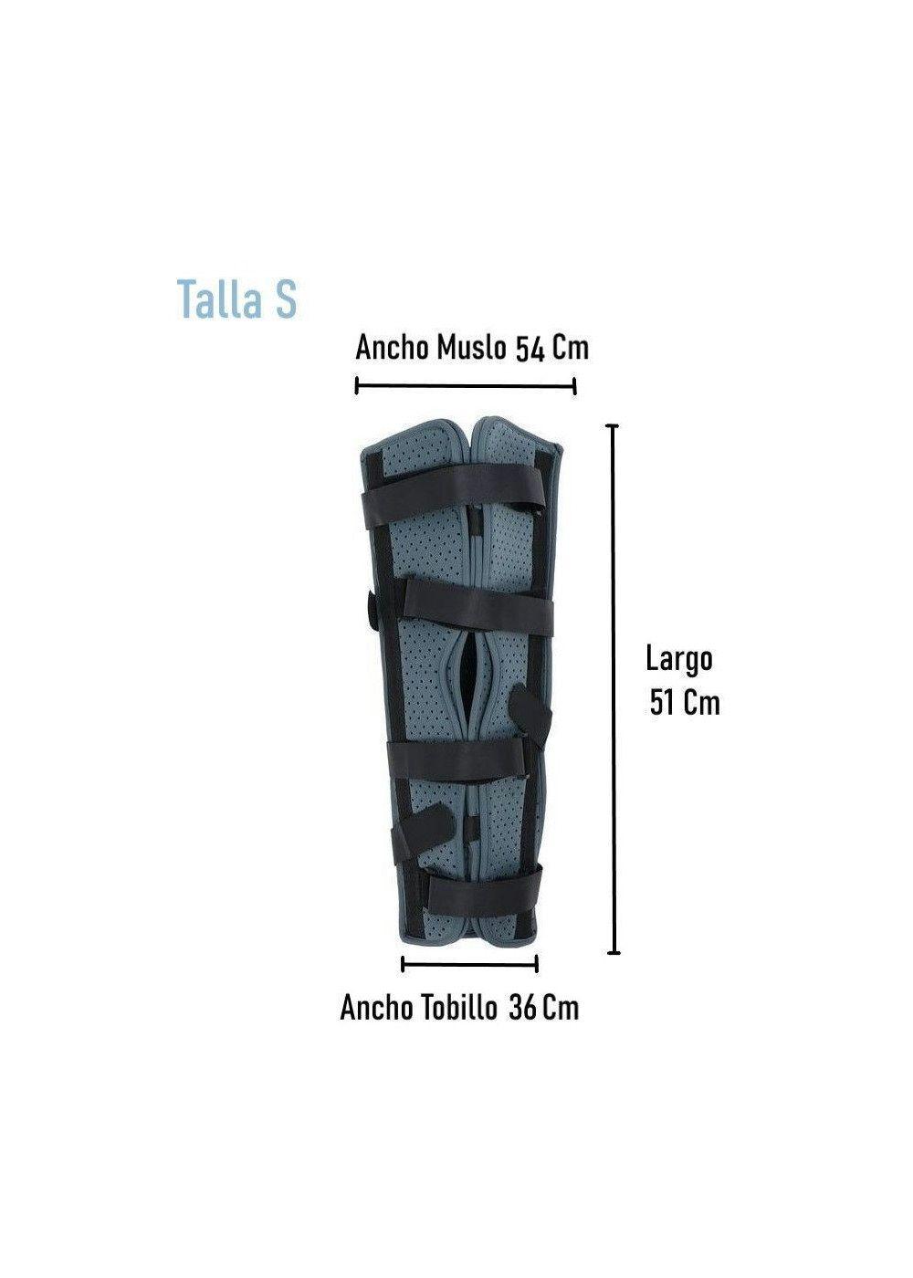 Inmovilizador De Rodilla Largo Con Velcro Ajustable Oneder Talla S-1