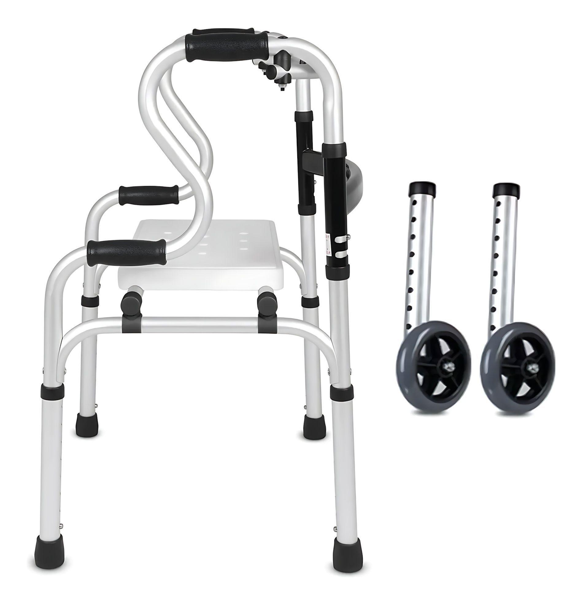 Andador Burrito Plegable 2 En 1 Silla De Ducha Portatil-7