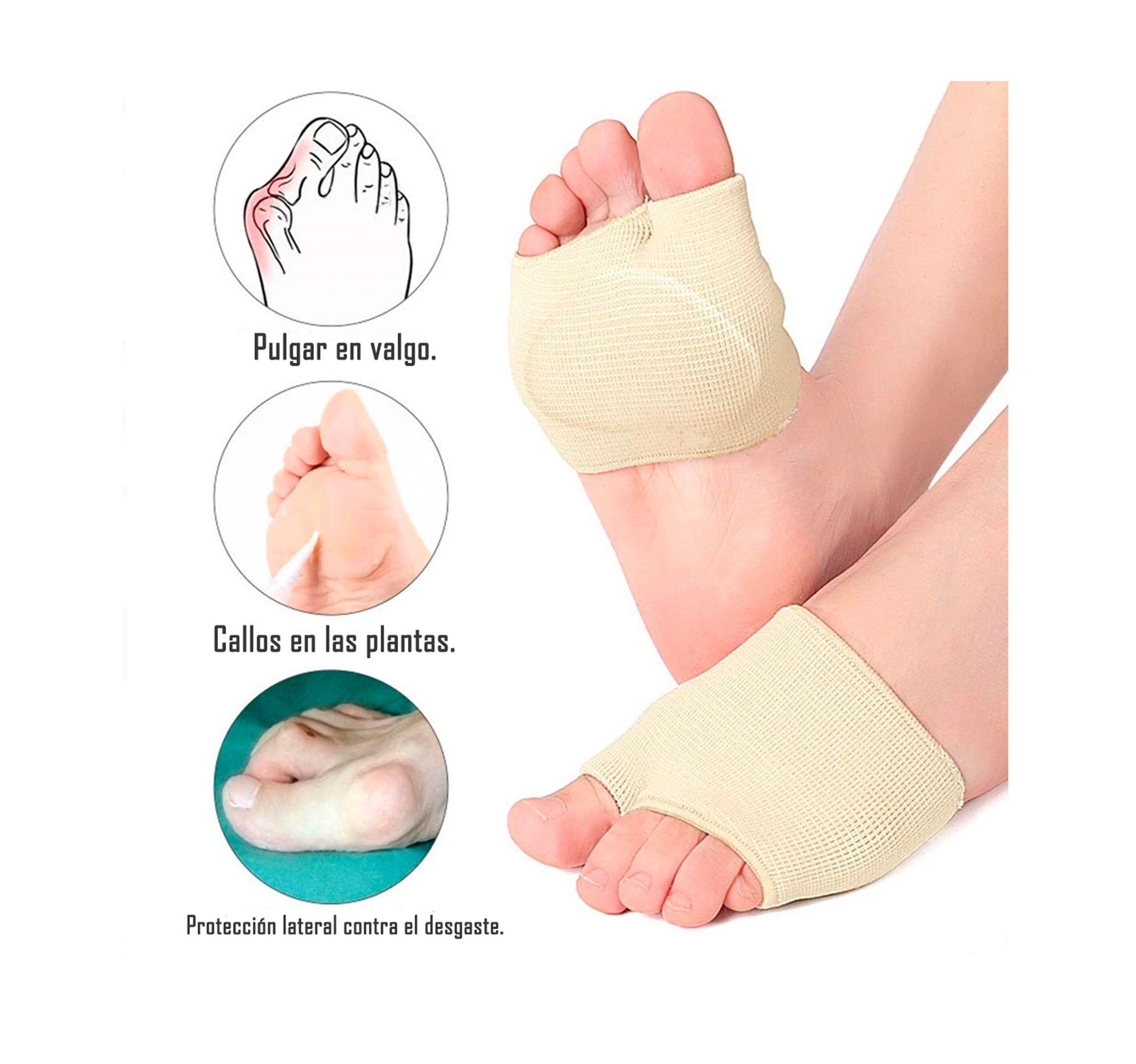 Par Almohadillas Metatarsianas Dedos Pies Piel Talla L-3