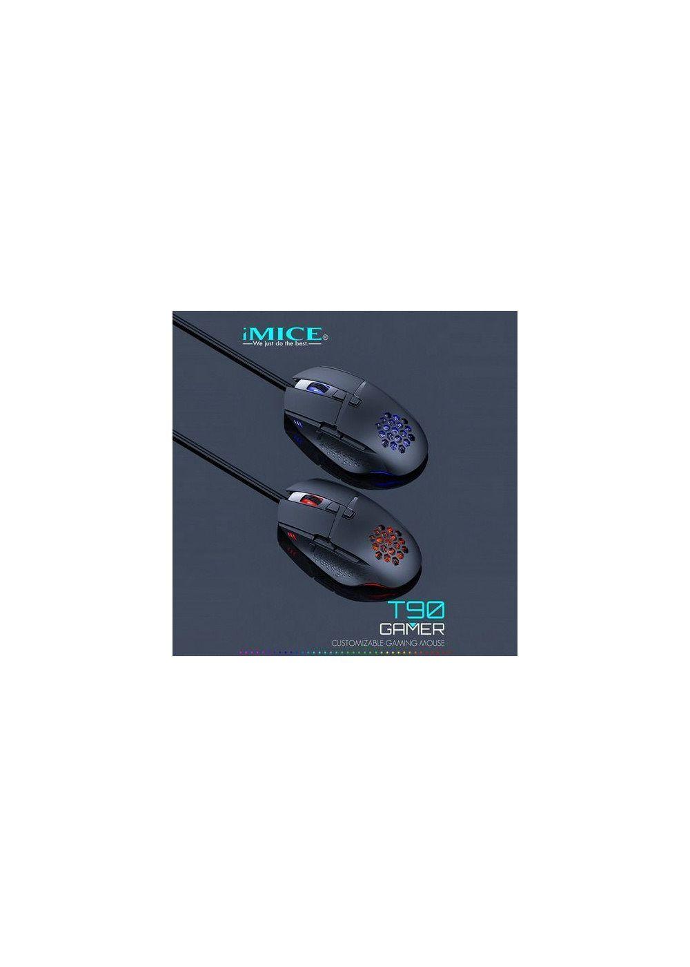 Mouse Gamer Premium Imice T90 7200 Dpi Rgb Shooter-6