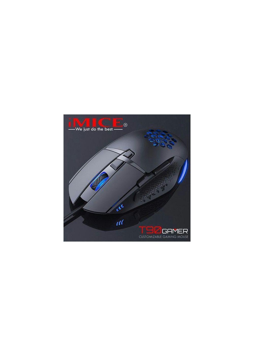 Mouse Gamer Premium Imice T90 7200 Dpi Rgb Shooter-7