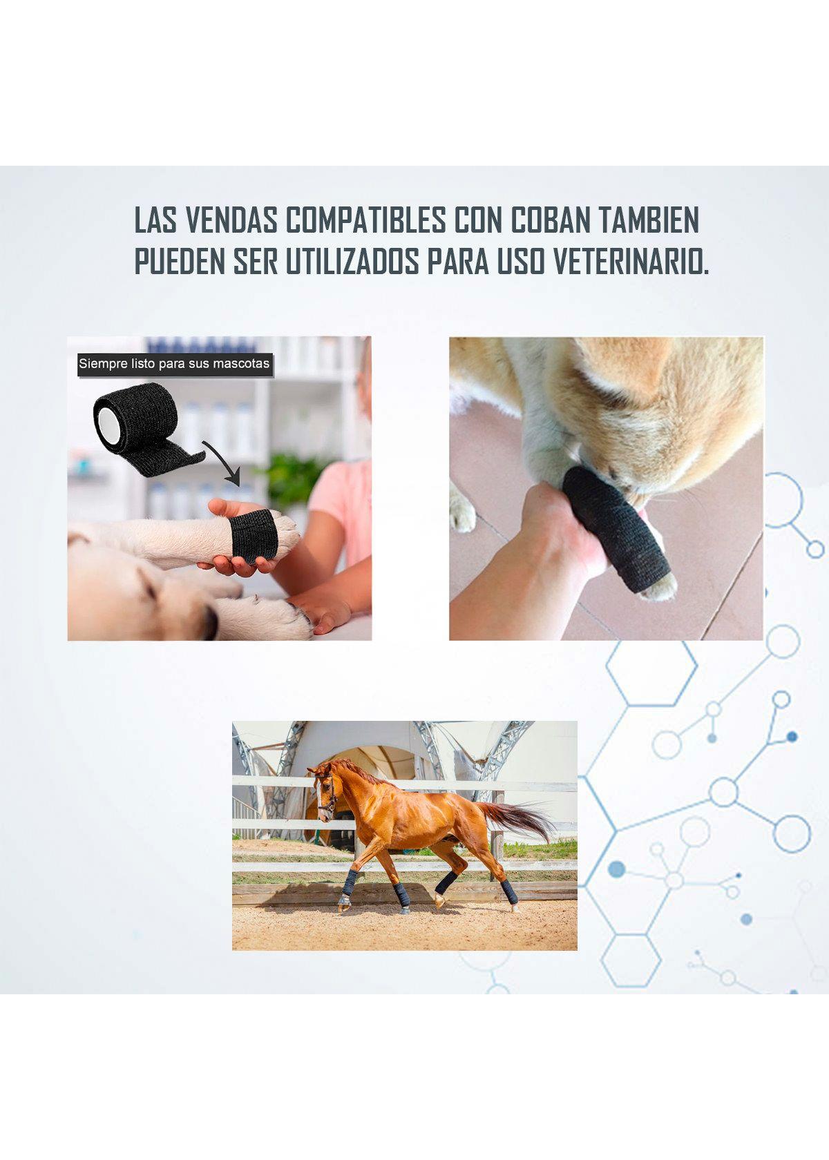 Venda Autoadherente Compatible Con Coban 10cm X 4.5mt- 1 Und Negro-3