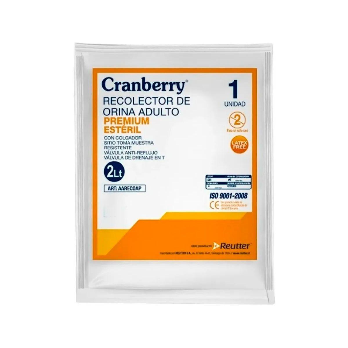 Recolector Orina Adulto Premium Esteril 2lt Cranberry-0