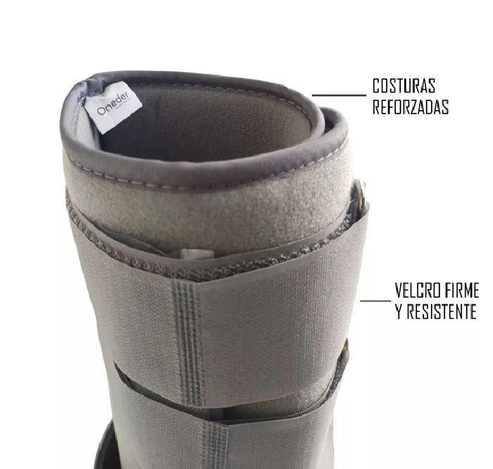 Bota Ortopedica Larga Inmovilizadora Tobillo Gris Talla S-3