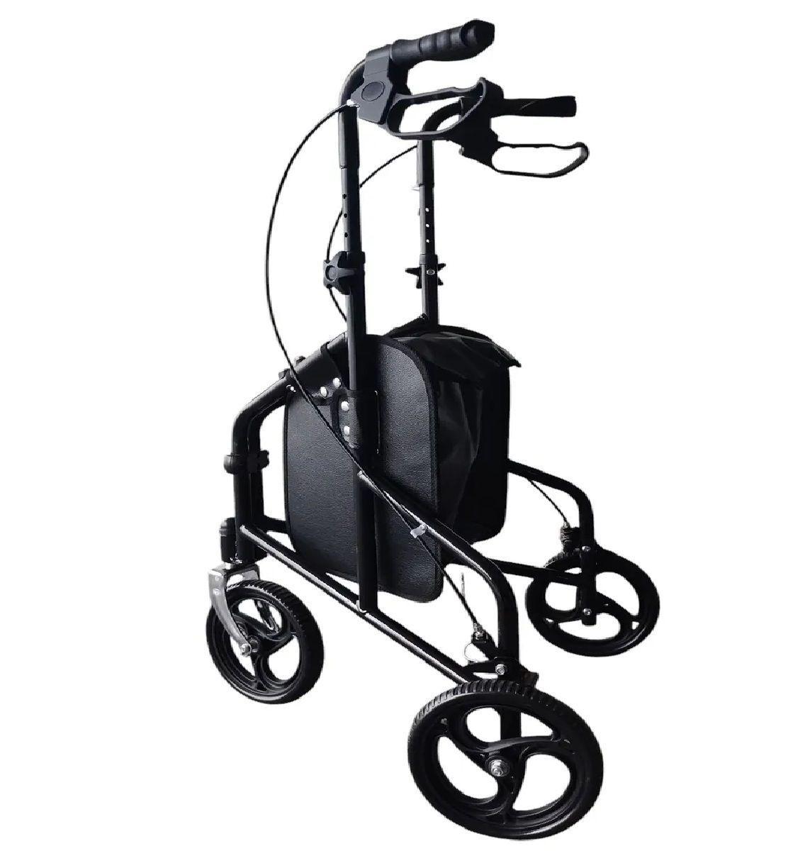 Andador Burrito Rollator 3 Ruedas Con Bolso Plegable Oneder-2