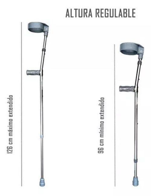Baston Ortopedico Oneder Codera Movil Par Ajustable Aluminio-3