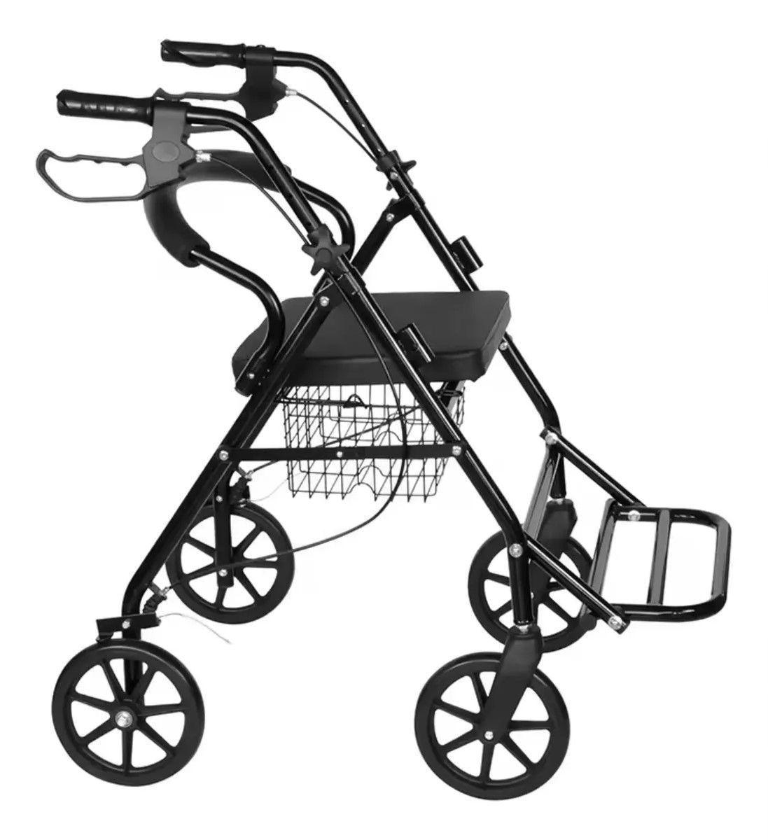 Andador Burrito Ortopedico Con Asiento 4 Ruedas Plegable-3