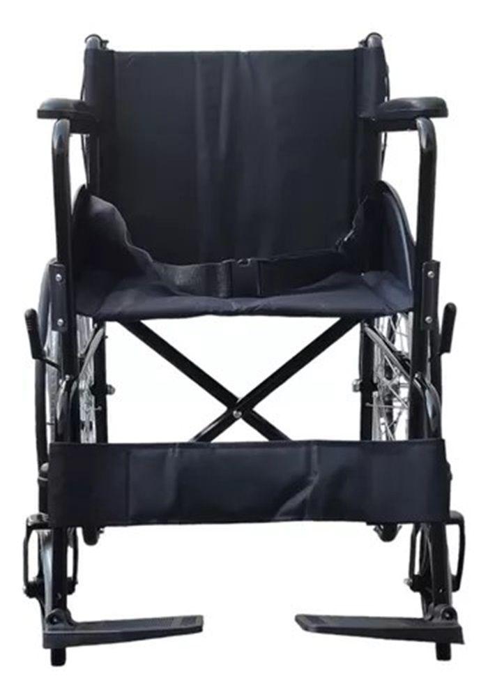 Silla De Ruedas Estandar Liviana Plegable Doble Freno-3