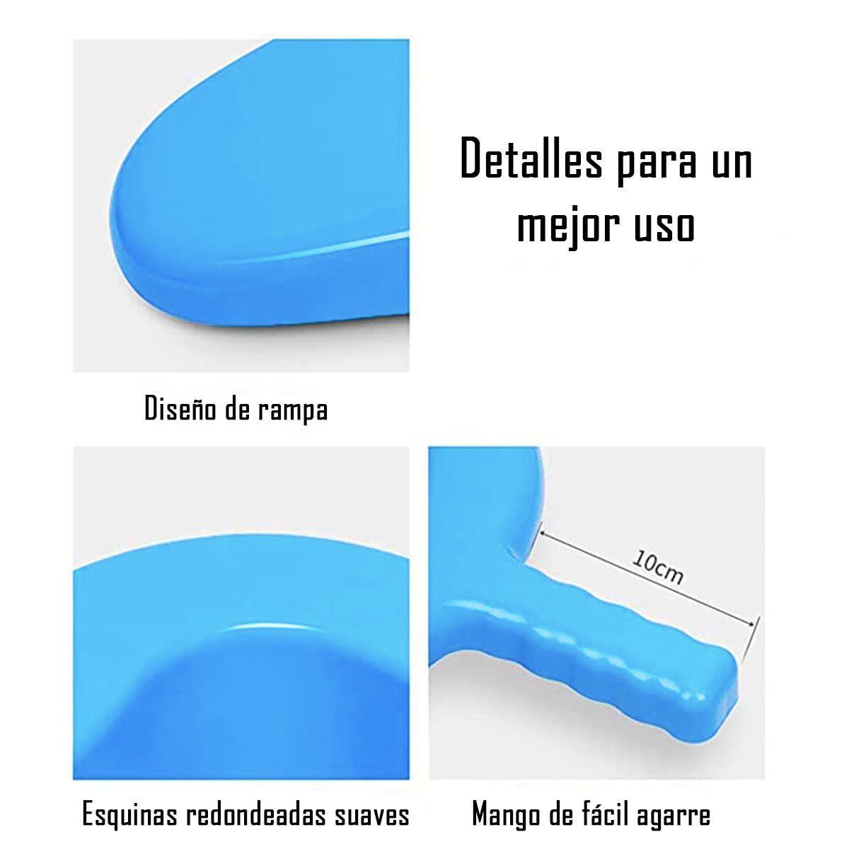 Chata Tipo Zapato Plana Con Mango Azul-4