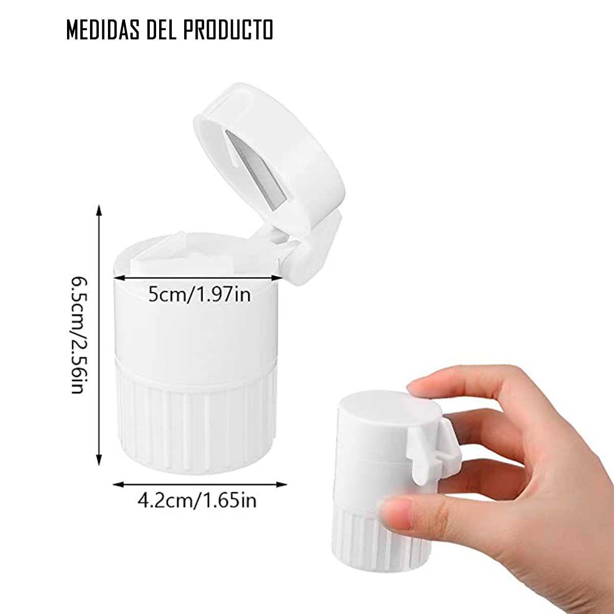 Contenedor, Cortador Y Moledor De Pastillas 4 En 2-2