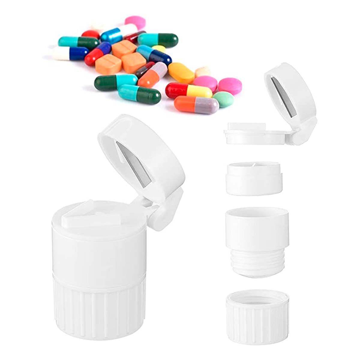 Contenedor, Cortador Y Moledor De Pastillas 4 En 2-3