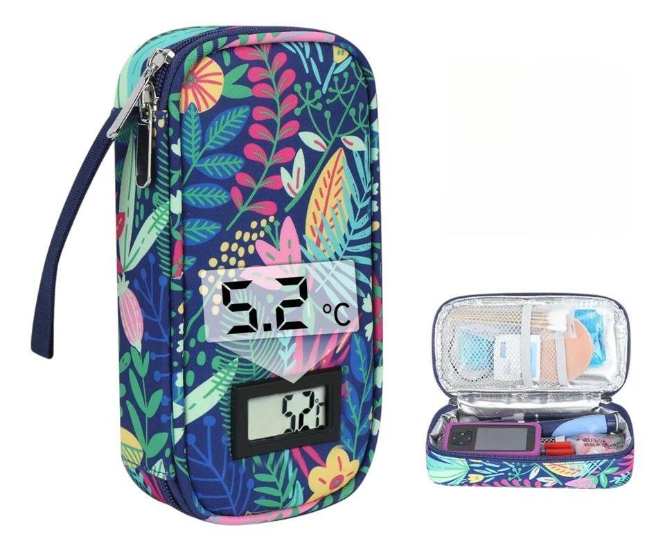 Bolso Estuche Cooler Porta Insulina Refrigerante Para Viaje Tropical-2