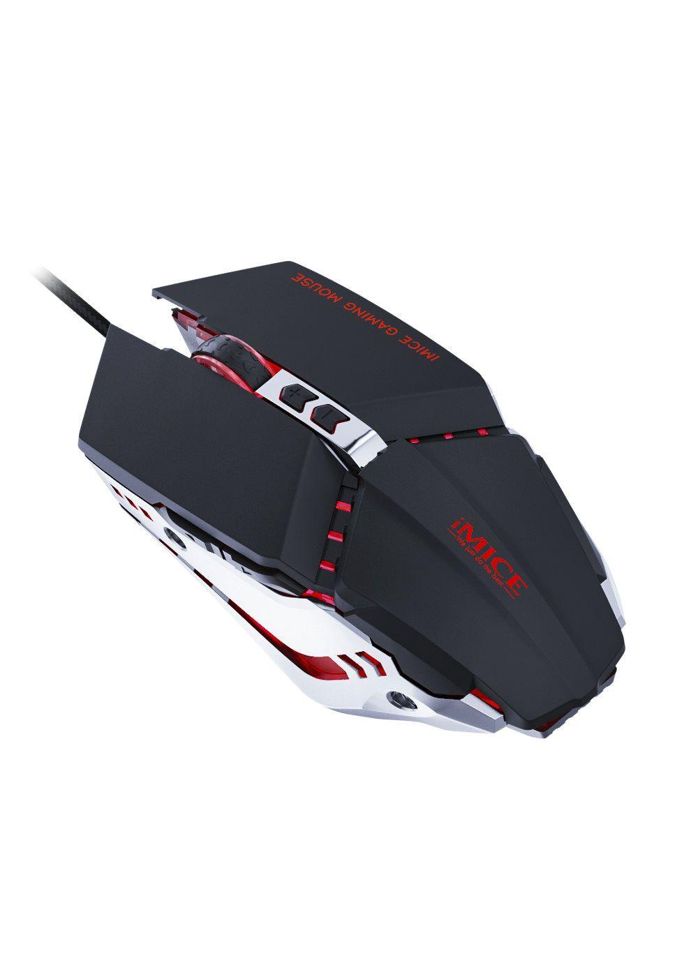 Mouse Gamer RGB iMice T80 3200 DPI Iluminado Maus Gamer-0