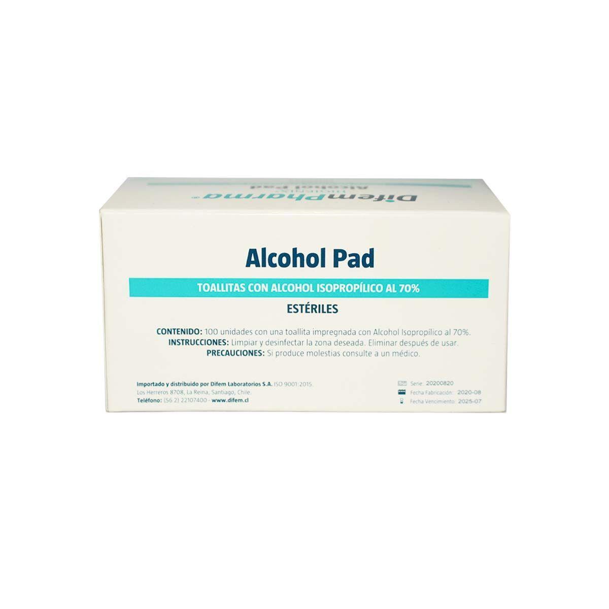 Alcohol Pad Toallitas Desinfectantes Higienix 100 Unds-3