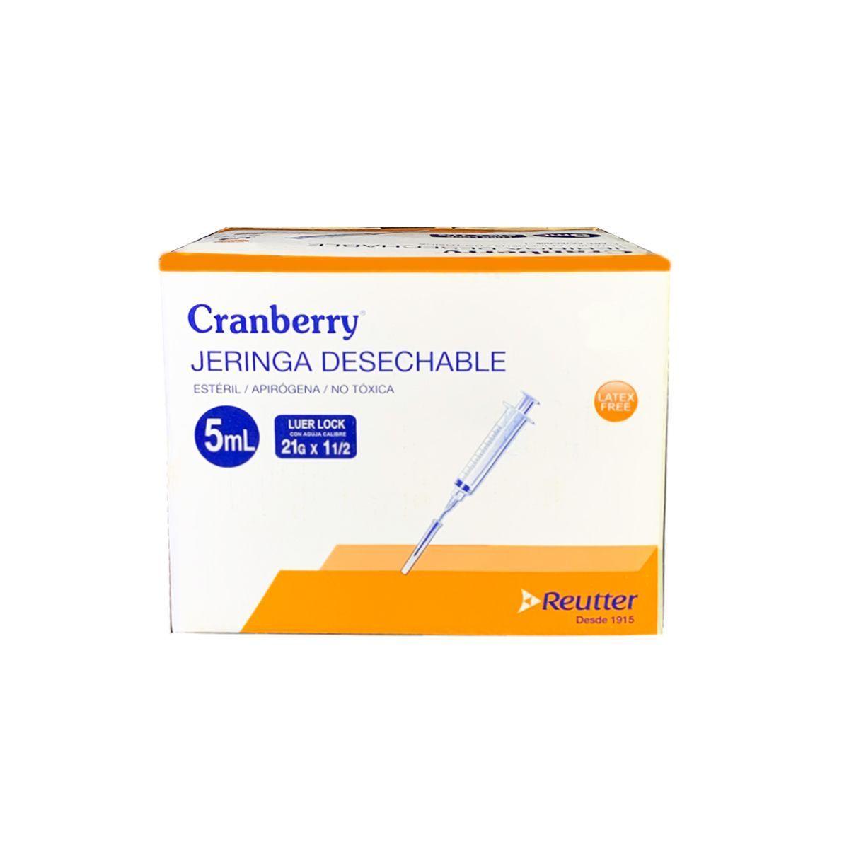 Jeringa Desechable 5ml Luer Lock 21g Pack De 25 Unid-1