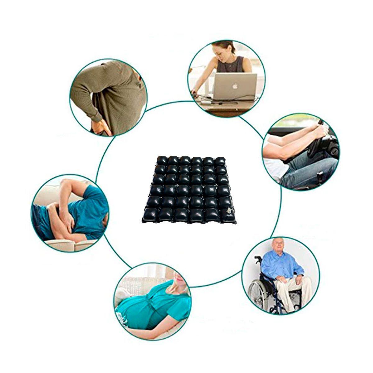 Cojin de Flotacion Seca Antiescaras Celdas De Aire Con Funda-1