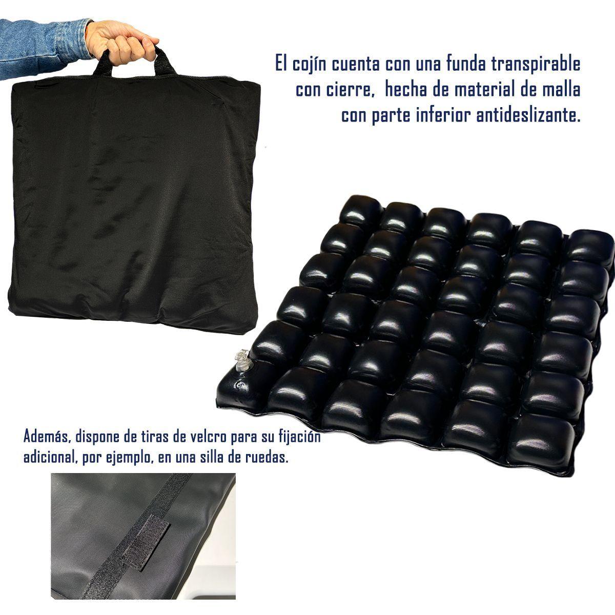 Cojin de Flotacion Seca Antiescaras Celdas De Aire Con Funda-2