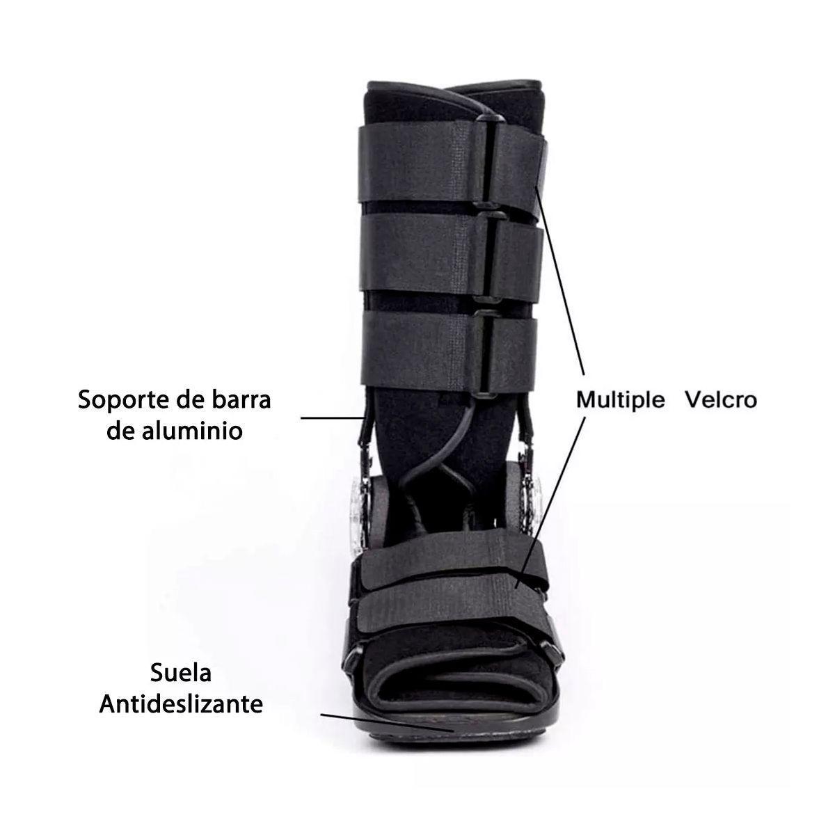 Bota Ortopedica Larga Negra Con Rom Angulo Regulable Talla M-4