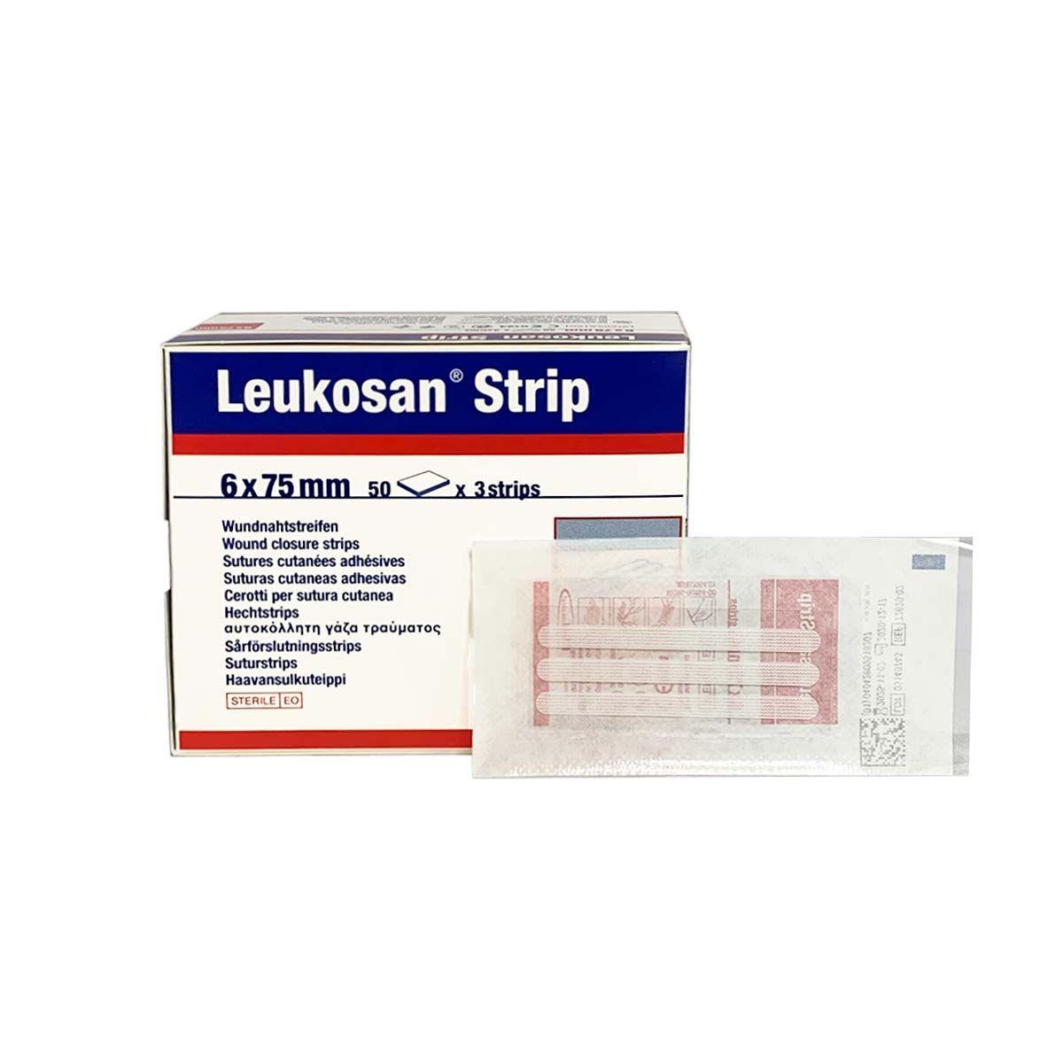 Leukosan Strip 6 X 75mm Pack De 1 Sobre X 3 Unds-0