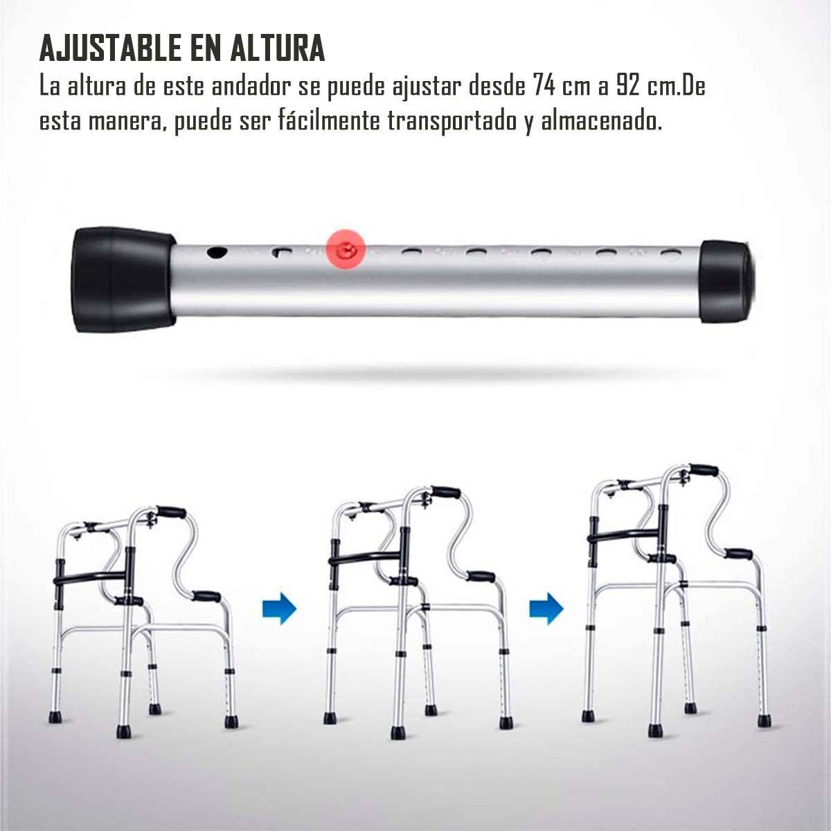 Andador  Baño Inodoro Portátil  Multifuncional 5 En 1-4