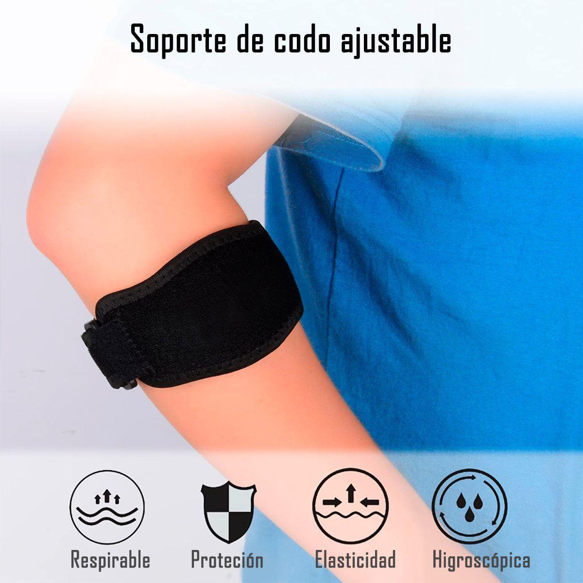 Soporte Codo Estabilizador Para Epicondilitis Y Tendinitis Rojo-5