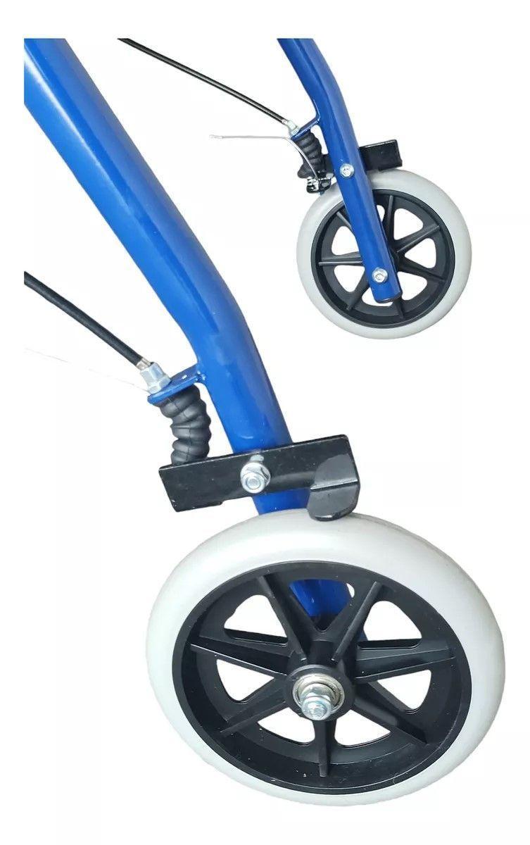 Andador Ortopedia Burrito Con Asiento Y Bolso 4 Ruedas-4