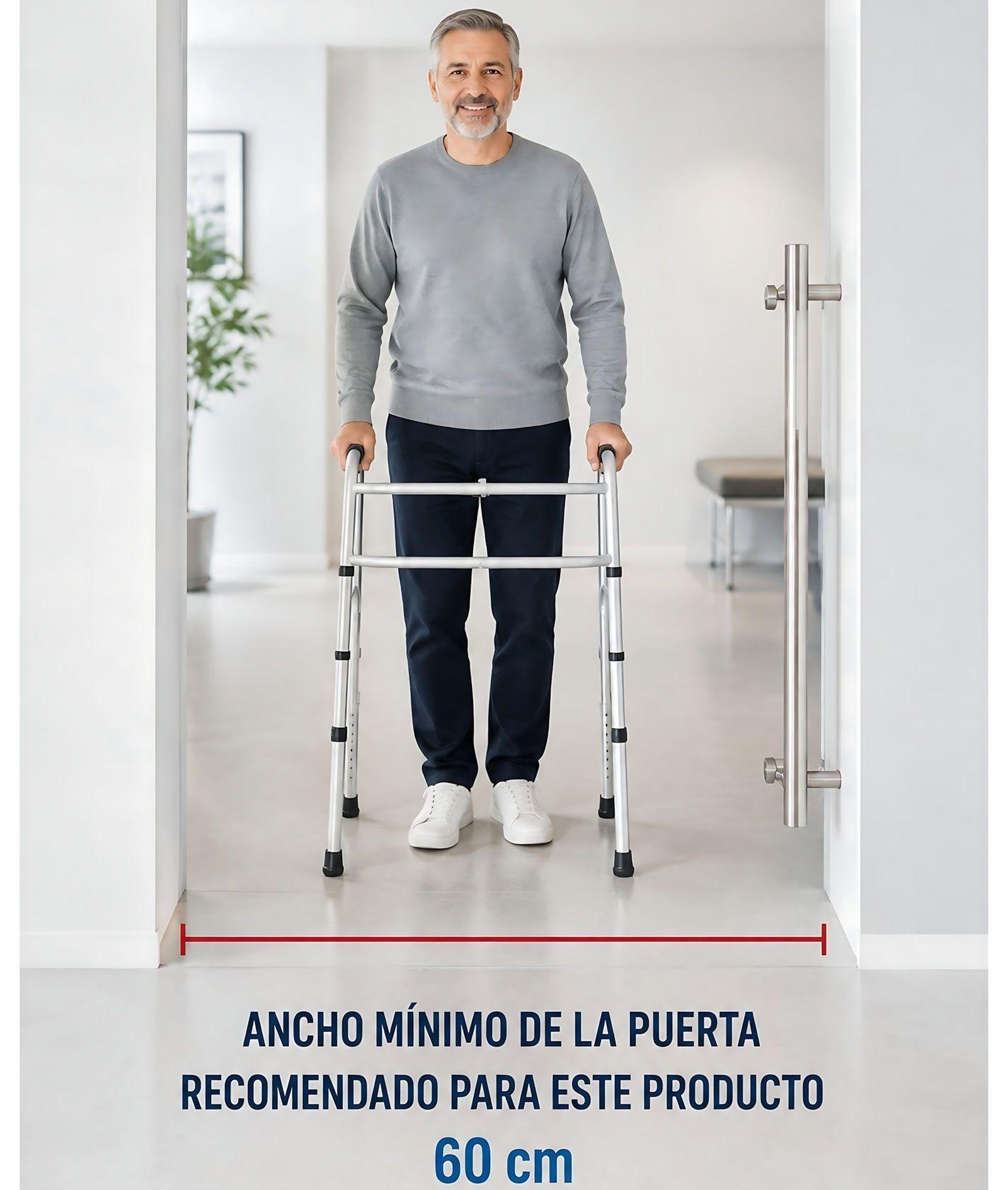 Andador Ortopedia Burrito Con Asiento Y Bolso 4 Ruedas-5