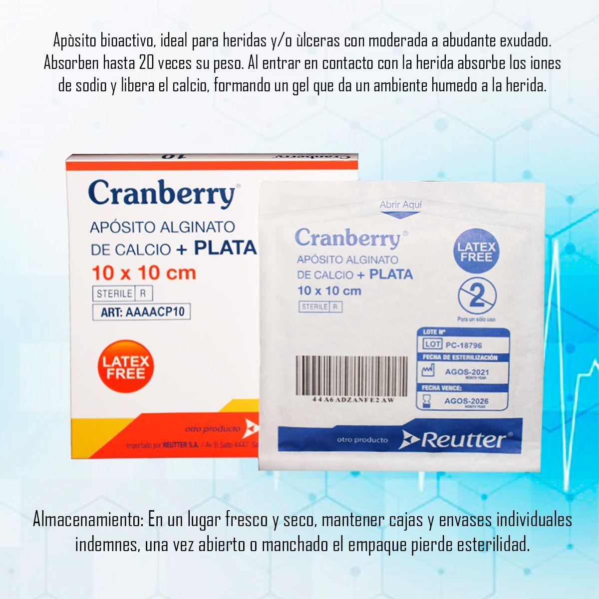 Apósito Alginato De Calcio + Plata 10x10 - Pack De 5 Und-2