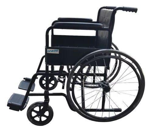 Silla De Ruedas Estandar Reposapies Abatibles Rueda Maciza-3