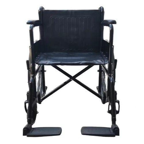 Silla De Ruedas Estandar Reposapies Abatibles Rueda Maciza-2