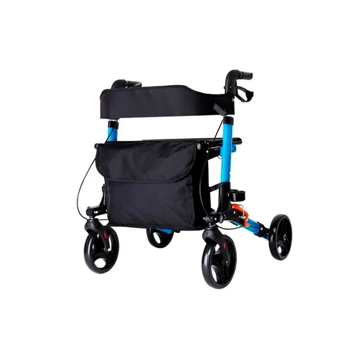 Andador Burrito Plegable Con Asiento 4 Ruedas-4