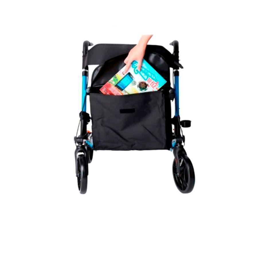 Andador Burrito Plegable Con Asiento 4 Ruedas-5
