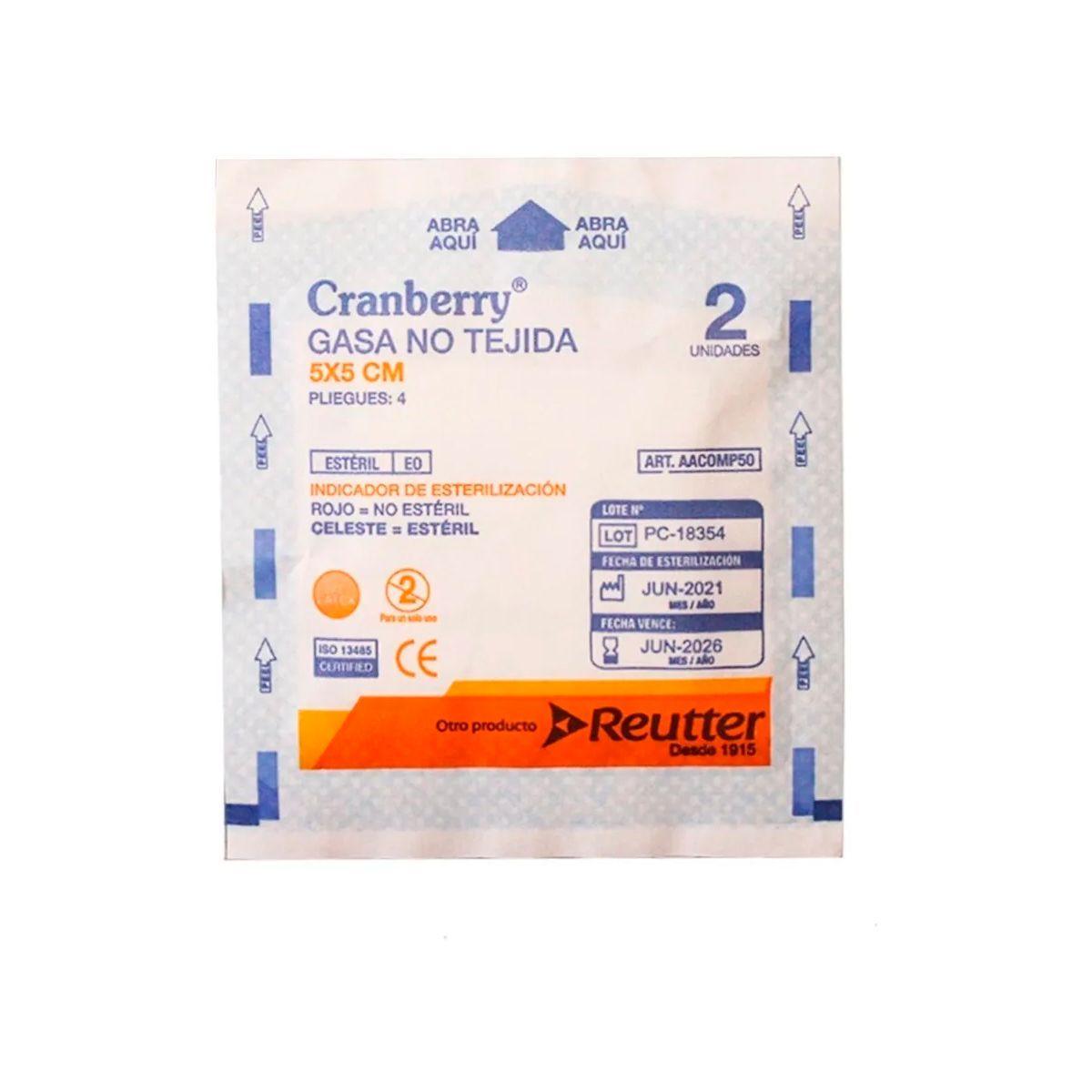 Gasa Estéril No Tejida, Tamaño 5x5 Cm 1 Caja De 50 Sobres-0