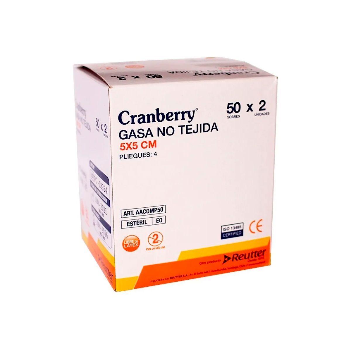 Gasa Estéril No Tejida, Tamaño 5x5 Cm 1 Caja De 50 Sobres-2
