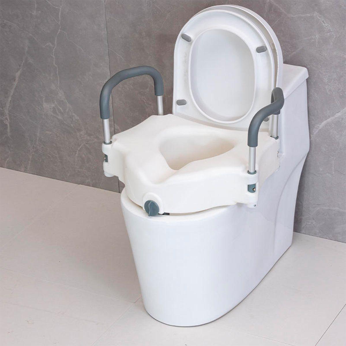 Alza Baño con apoya Brazos Desmontables Portátil-4