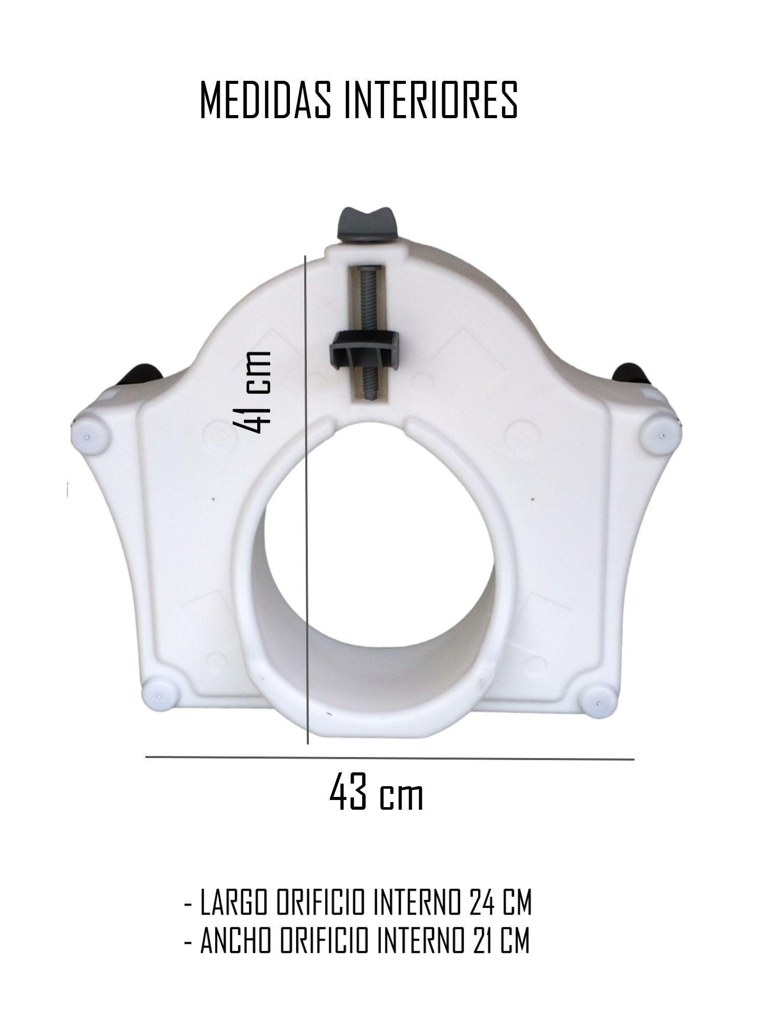 Alza Baño con apoya Brazos Desmontables Portátil-2