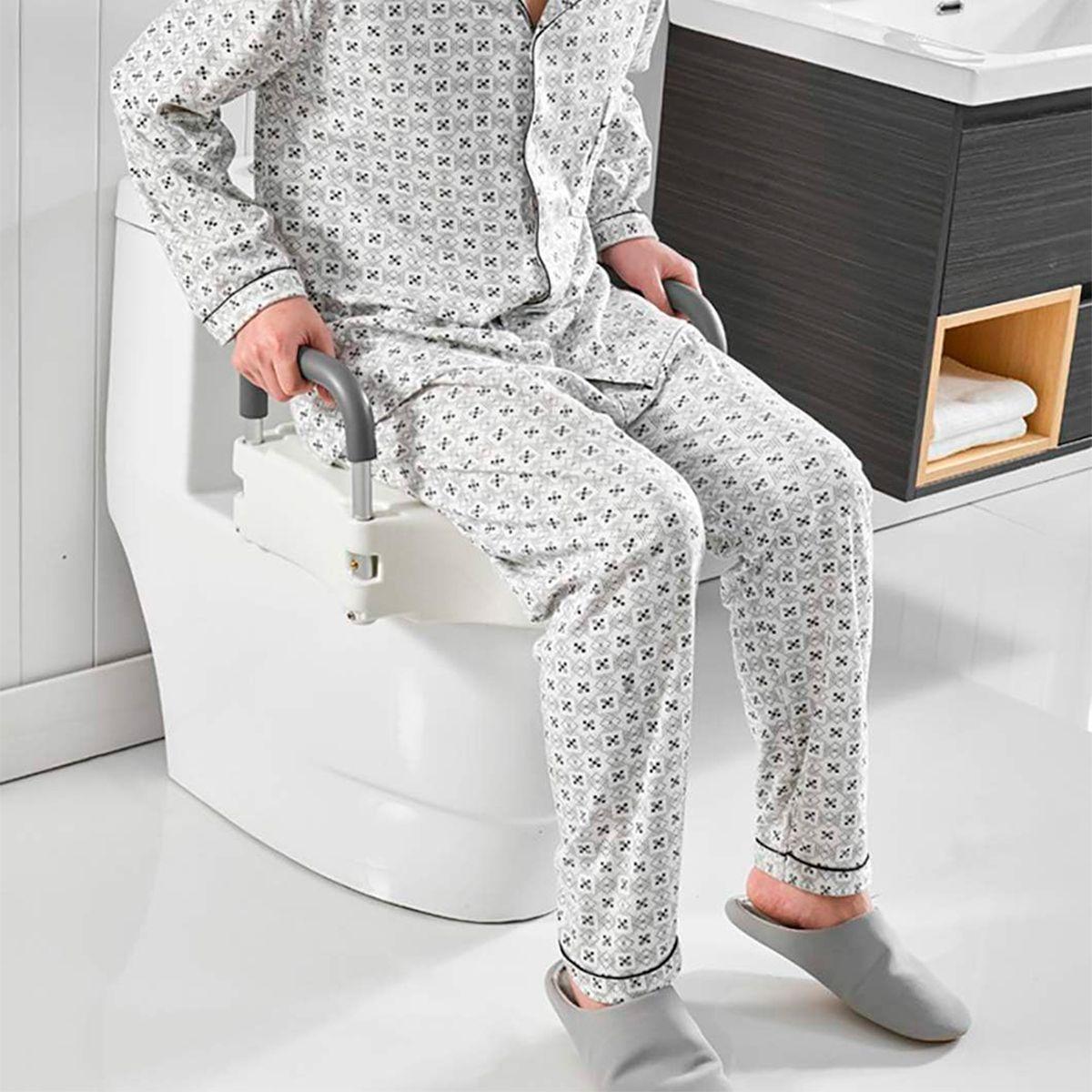 Alza Baño con apoya Brazos Desmontables Portátil-5