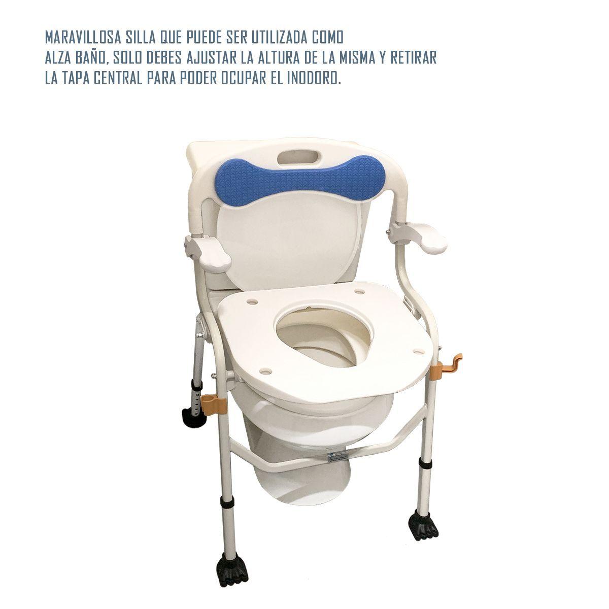 Baño Wc Portatil Multifucional 3 En 1 Altura Regulable-3